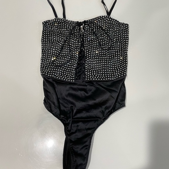 For Love & Lemons Mirage Mirrored Bodysuit XXS - Picture 3 of 8